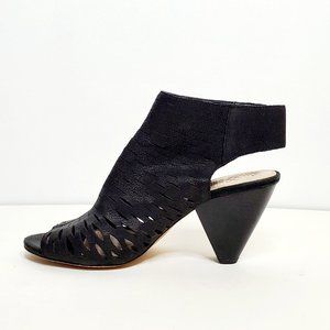 Vince Camuto Leather Peep Toe Ankle Boot Sandals